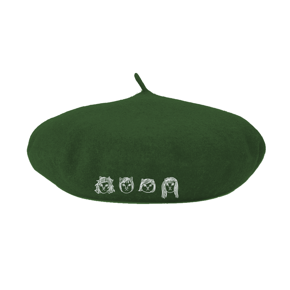 The Linda Lindas (Cats! Green) Beret
